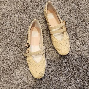 Chic Cream Women's Loafers with Straps